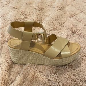 J. Crew nude wedges, heels, espadrilles size 7!